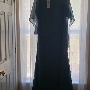 Elegant Dark Green Formal Floor Length Dress